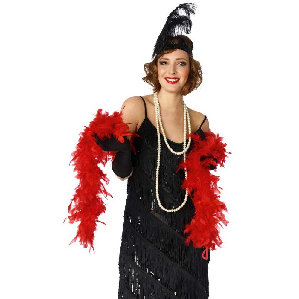 Boa à plumes couleur