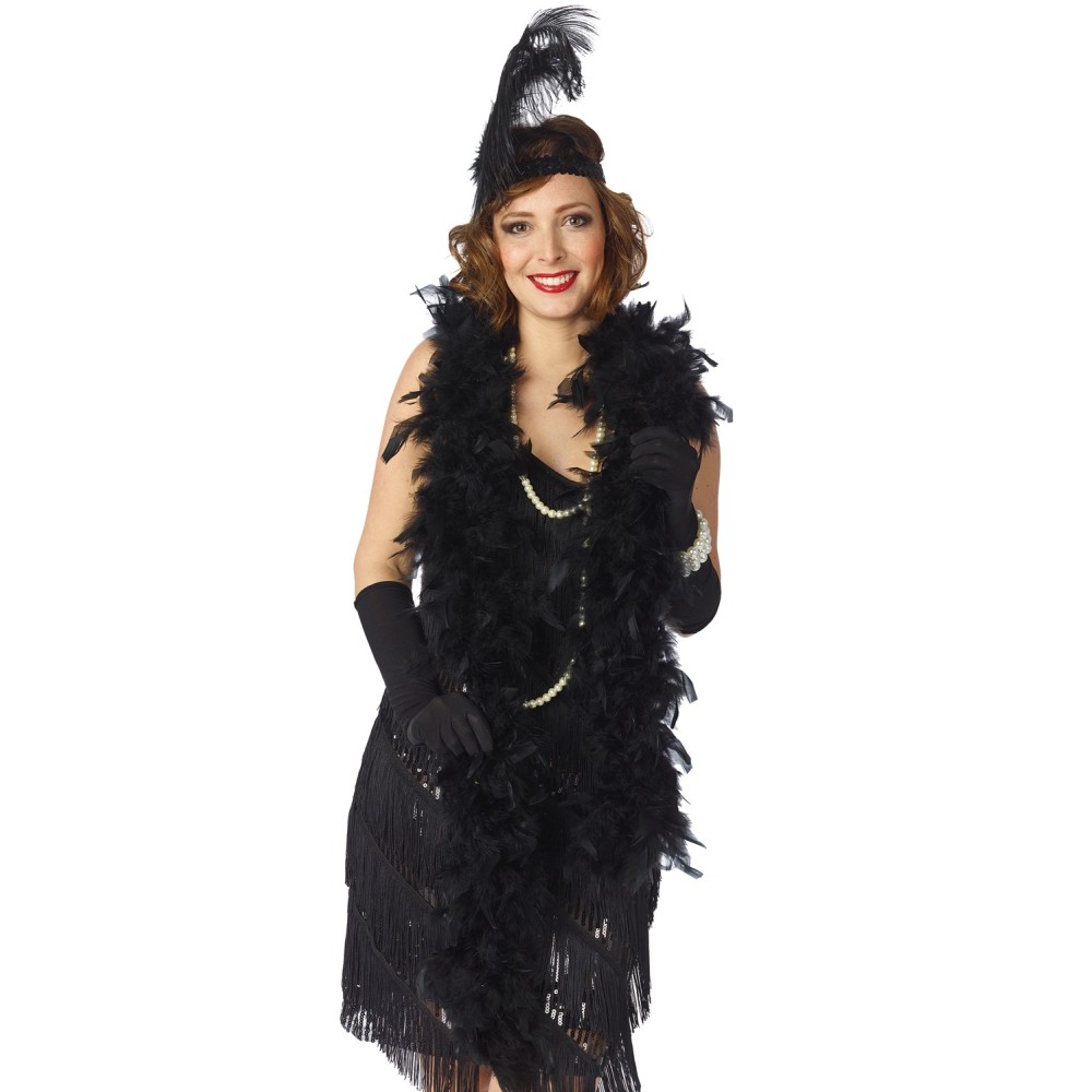 Boa à plumes couleur