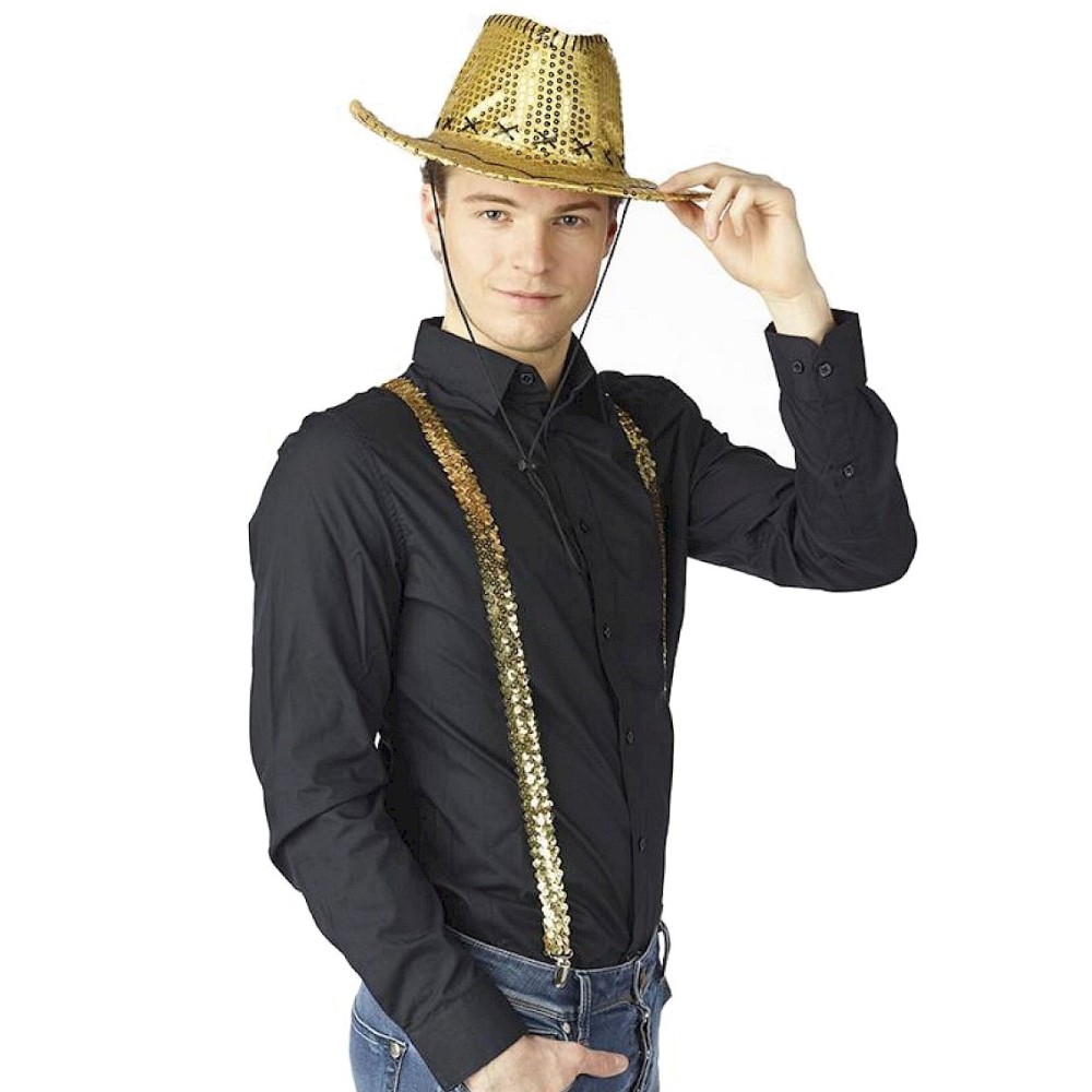 Bretelles à sequins brillants