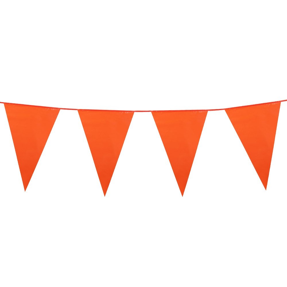 Guirlande fanions orange 10m