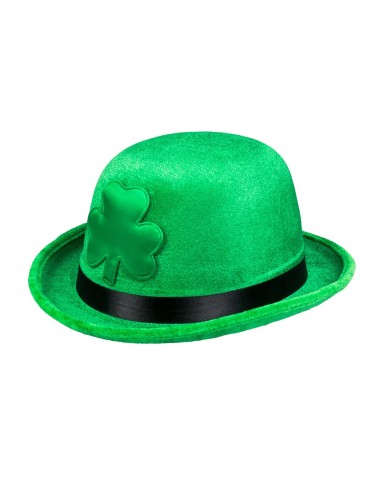 Chapeau melon trèfle vert