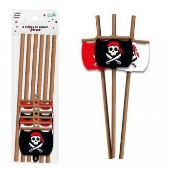 6 pailles pirate