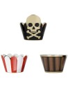 6 cupcakes pirate