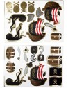 25 stickers thème pirate