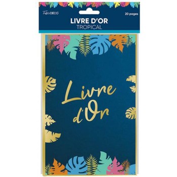 Livre d'or anniversaire tropical