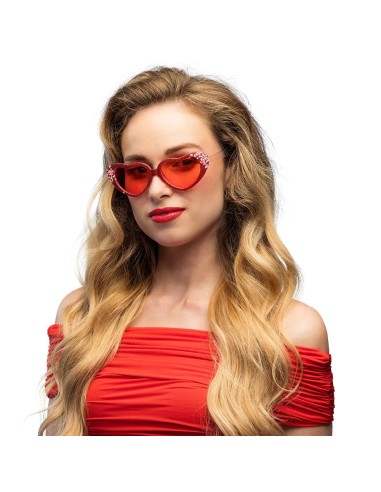 Lunettes coeurs rouge