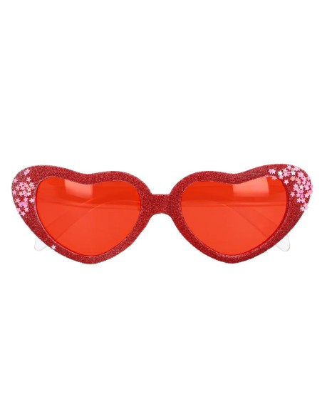Lunettes coeurs rouge