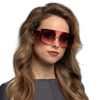 Lunettes vintage rouge