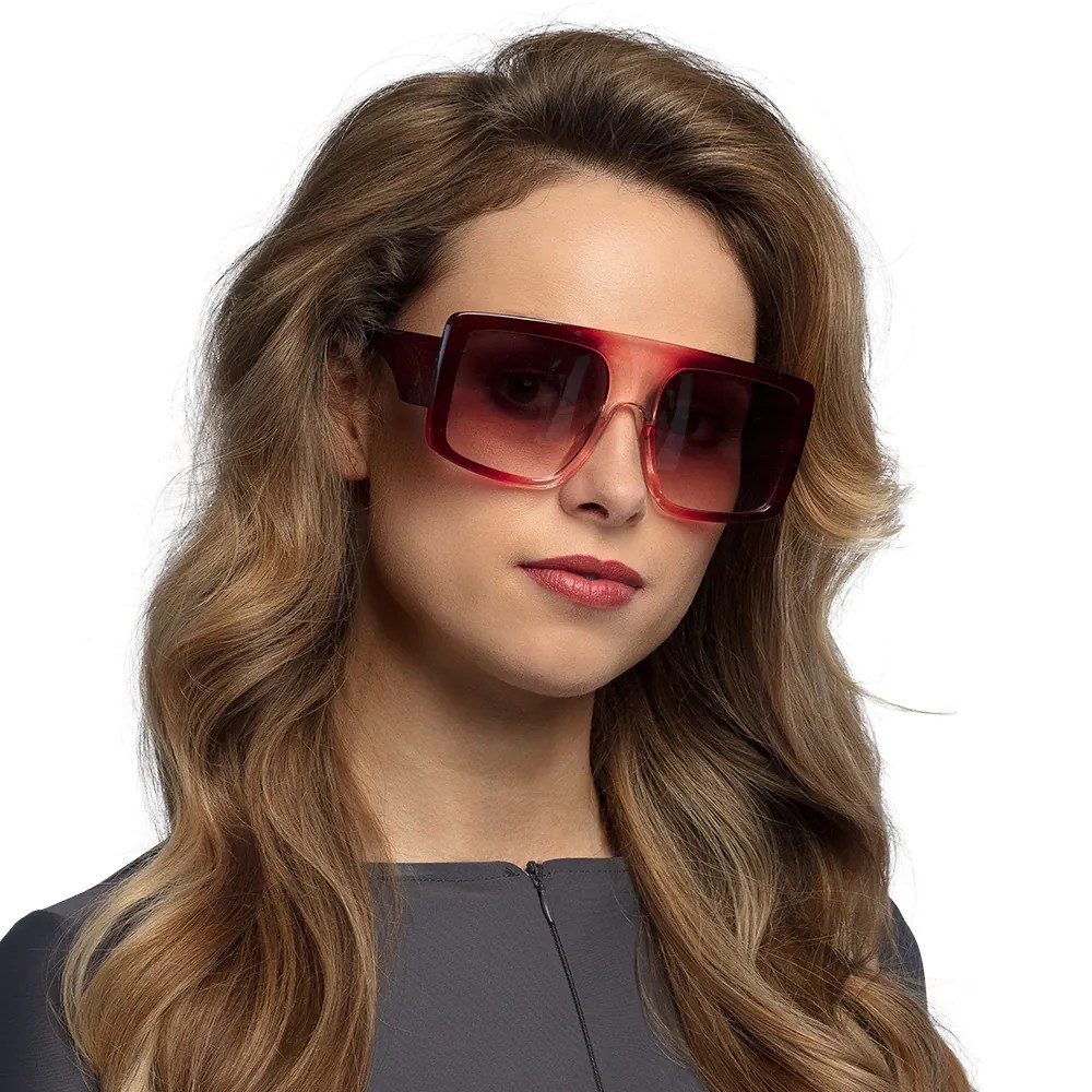 Lunettes vintage rouge