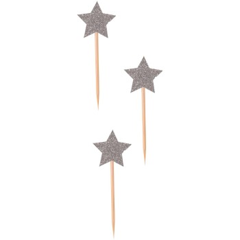 12 pics cocktail étoile argent