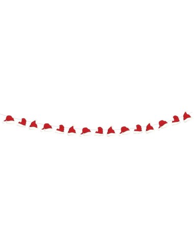 Guirlande bonnets de Noël 3m