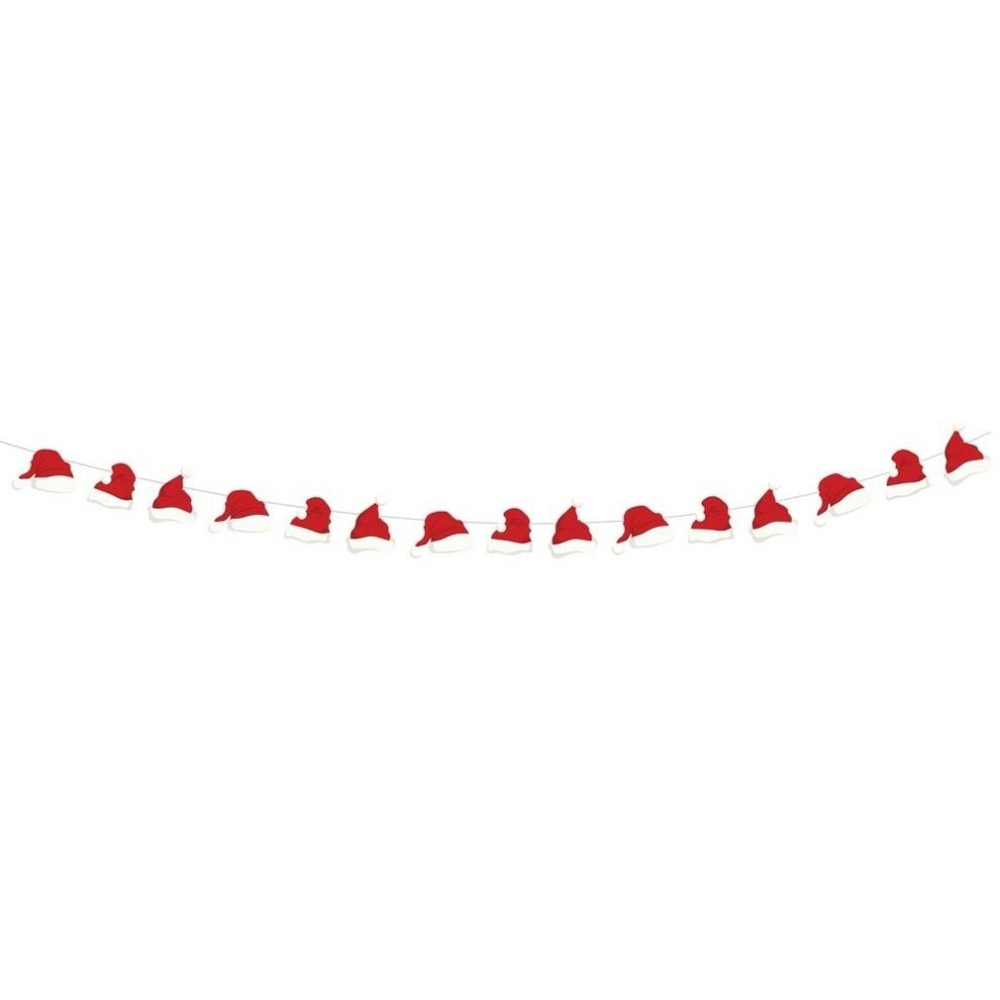 Guirlande bonnets de Noël 3m