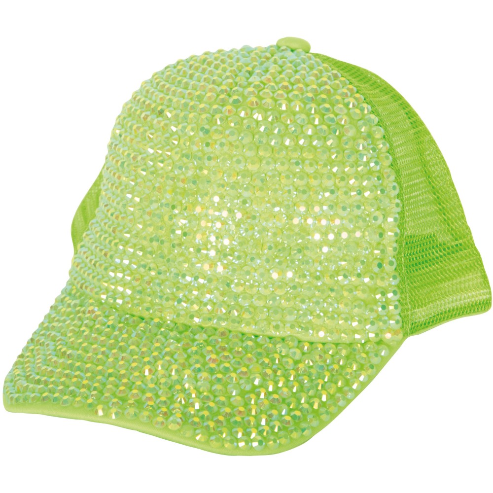 Casquette sequins couleurs fluo réglable