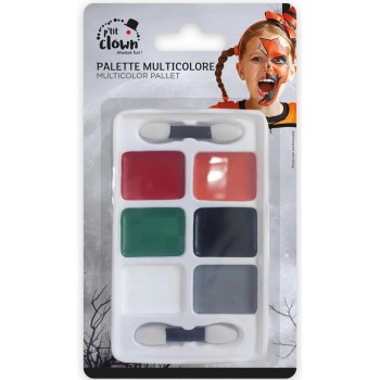 Palette maquillage fard gras multicolore