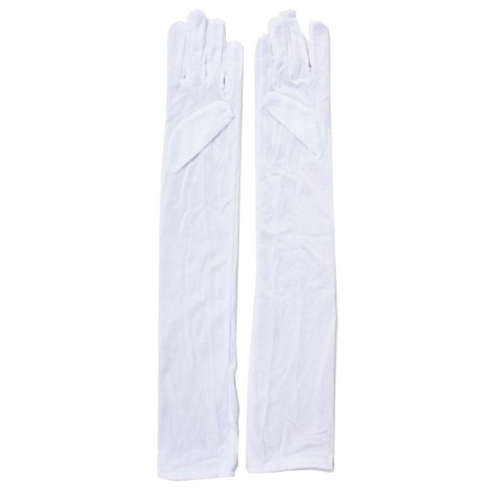 Gants longs blancs