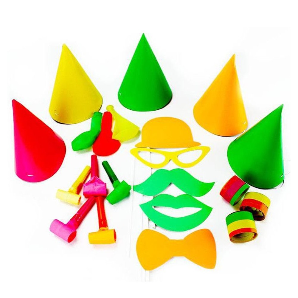 Set cotillons fluorescents 5 personnes