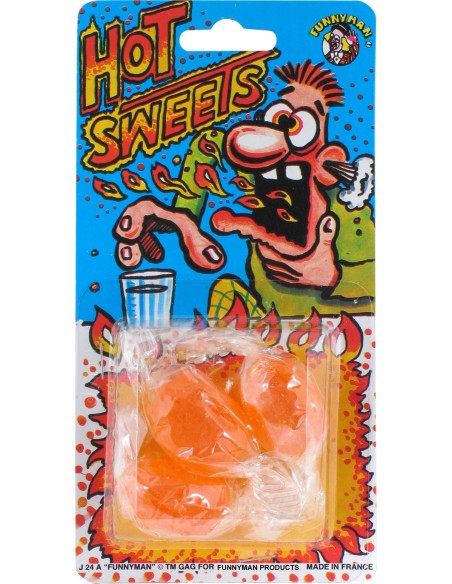 3 bonbons goût piment