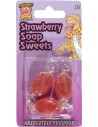 3 bonbons goût fraise savon