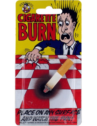 Cigarette avec brûlure