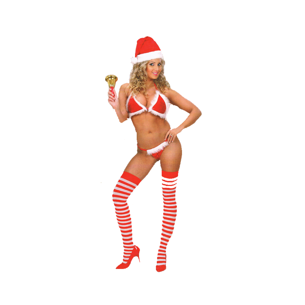 Déguisement bikini christmas string noel