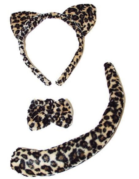 Set accessoires léopard
