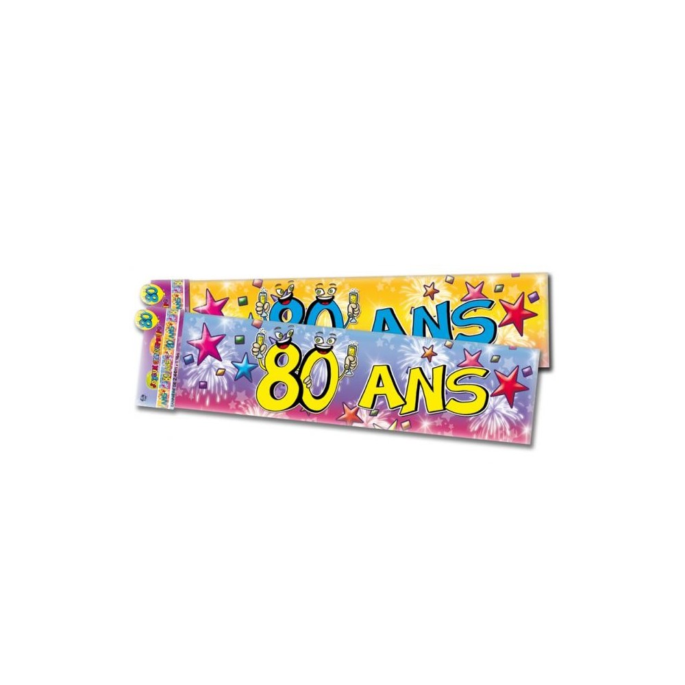 Banderole anniversaire 80 ans