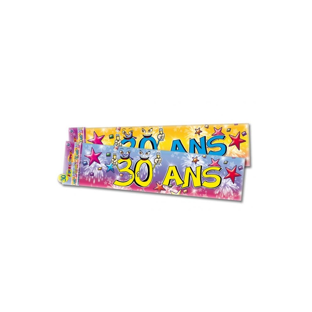 Banderole anniversaire 30 ans