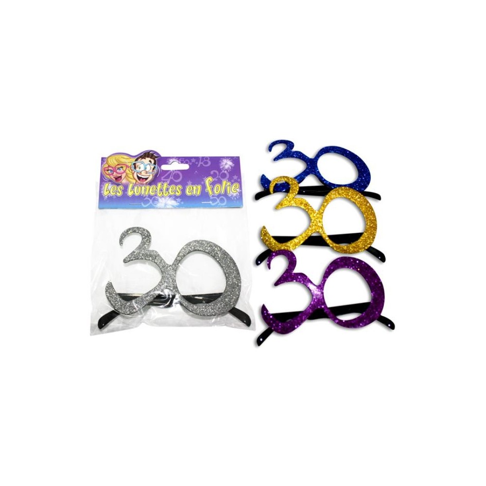 Lunettes anniversaire 30 ans