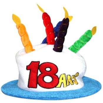 Chapeau anniversaire 18 ans