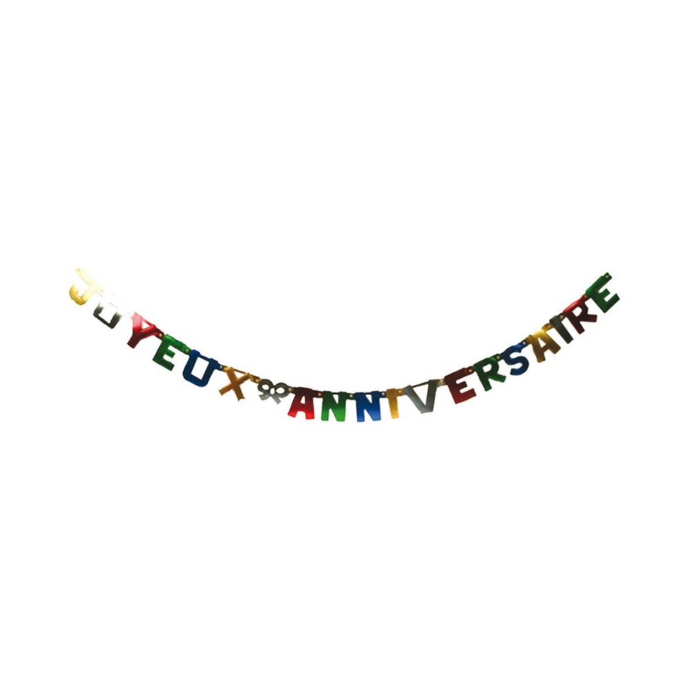 Guirlande lettres brillantes "Joyeux Anniversaire"