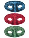 Loup domino brillant avec paillettes