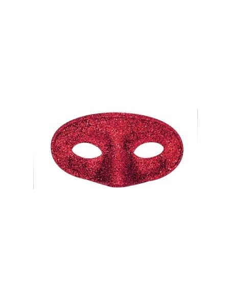 Loup domino brillant avec paillettes