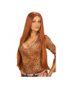 Perruque rousse longue