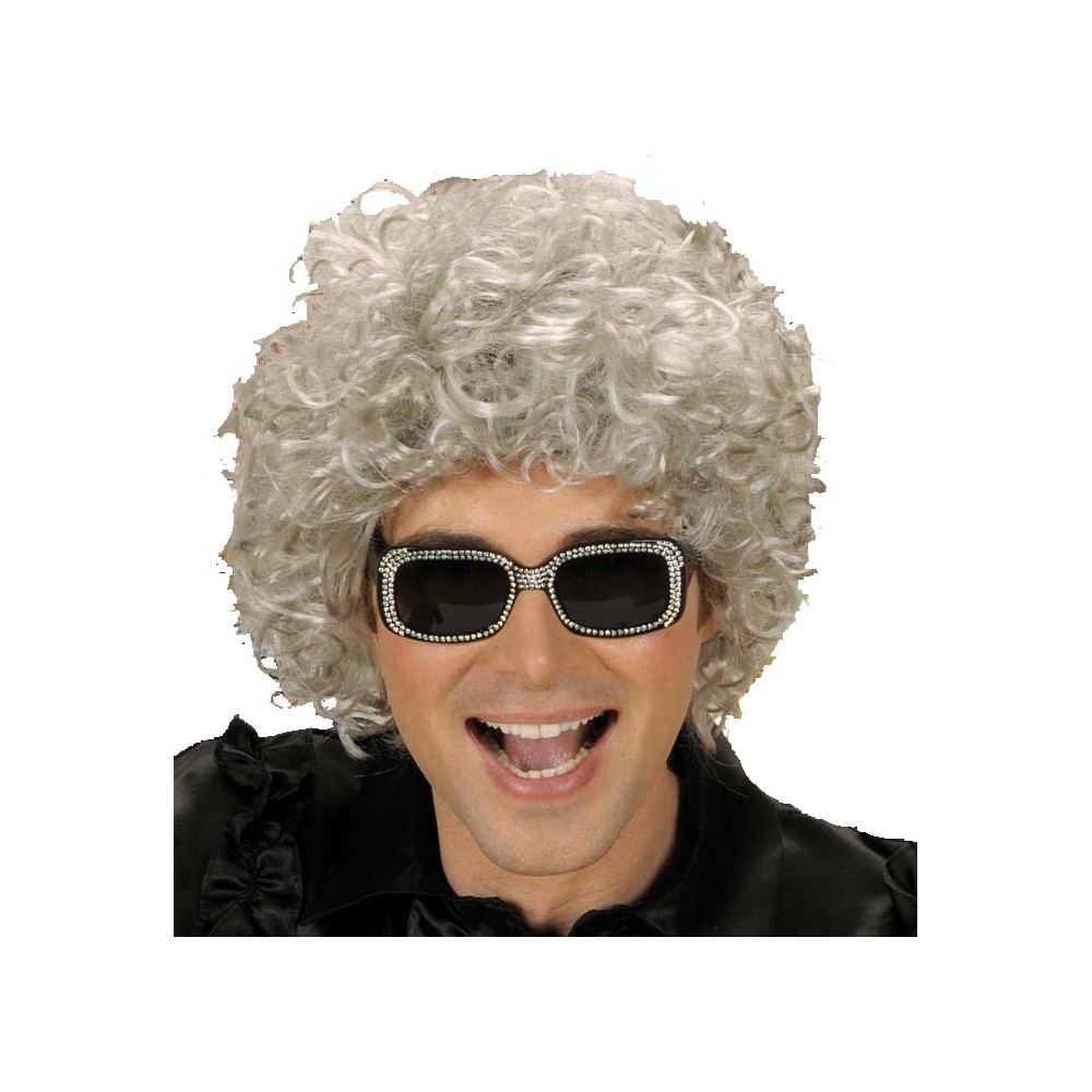 Perruque bouclée homme