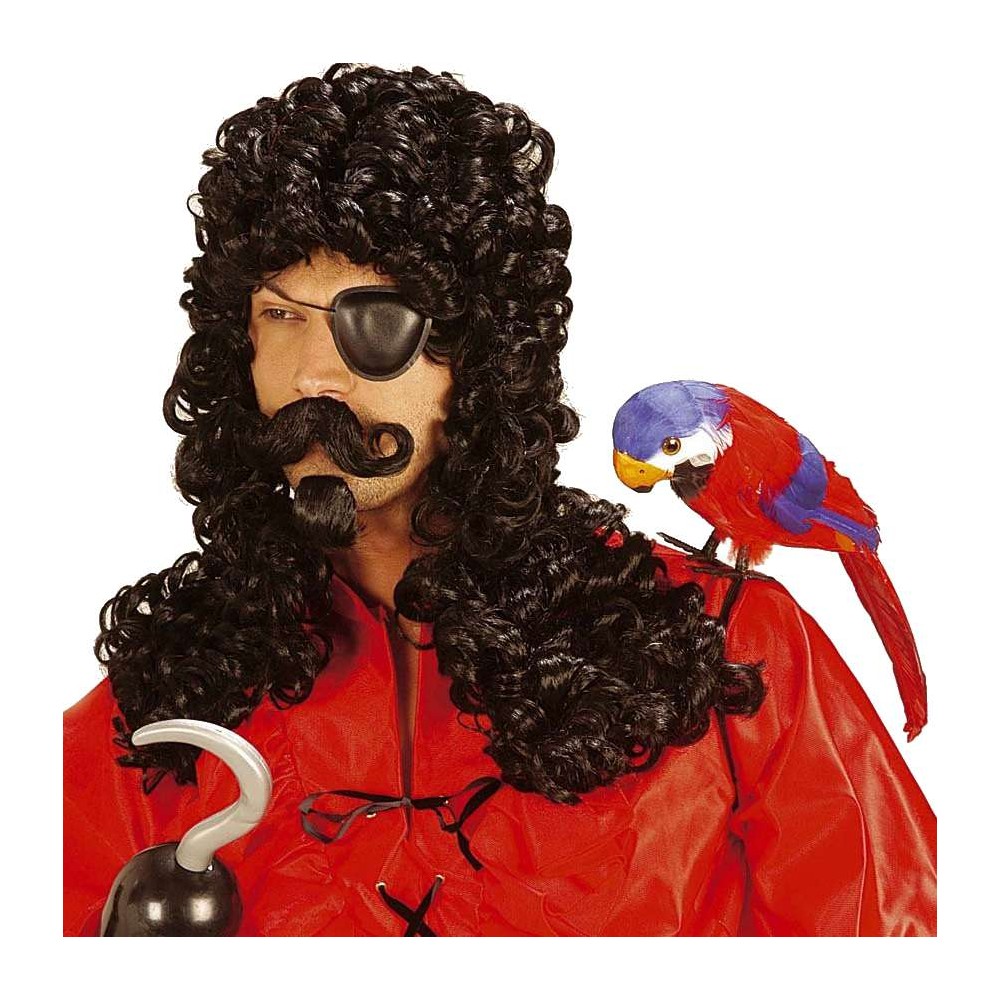Perruque pirate bouclée longue