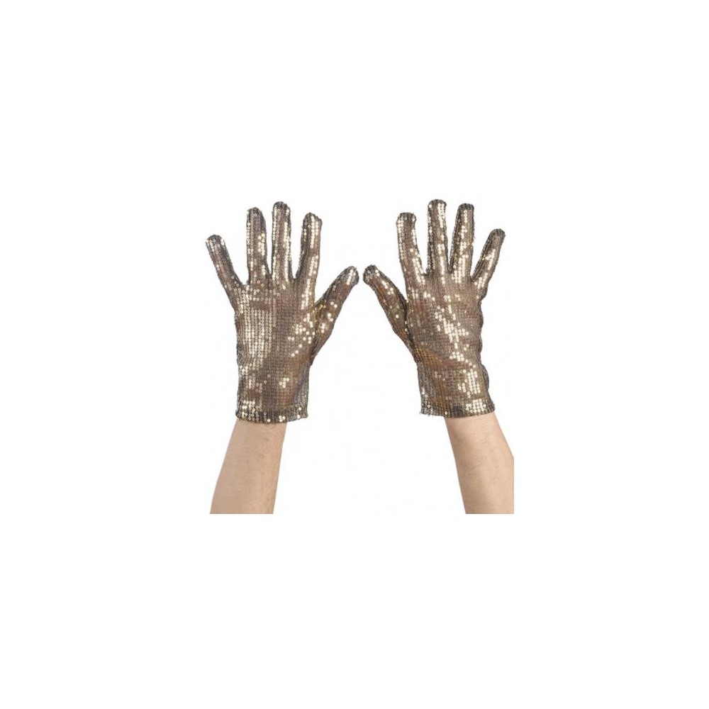 Paire de gants dorés