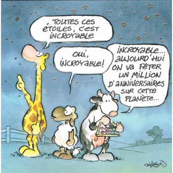 Carte pliante joyeux anniversaire