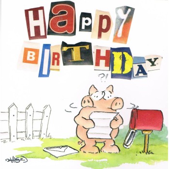 Carte pliante happy birthday