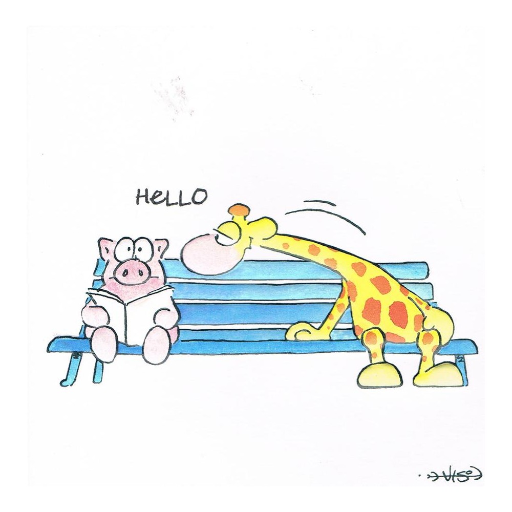 Carte pliante hello