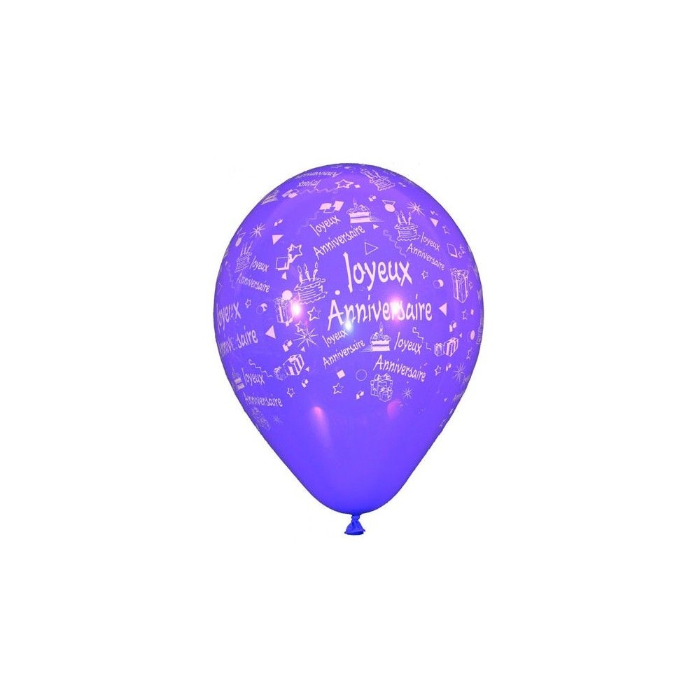 8 ballons joyeux anniversaire