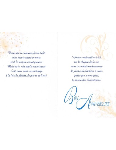 Carte bon anniversaire de la part de nous deux