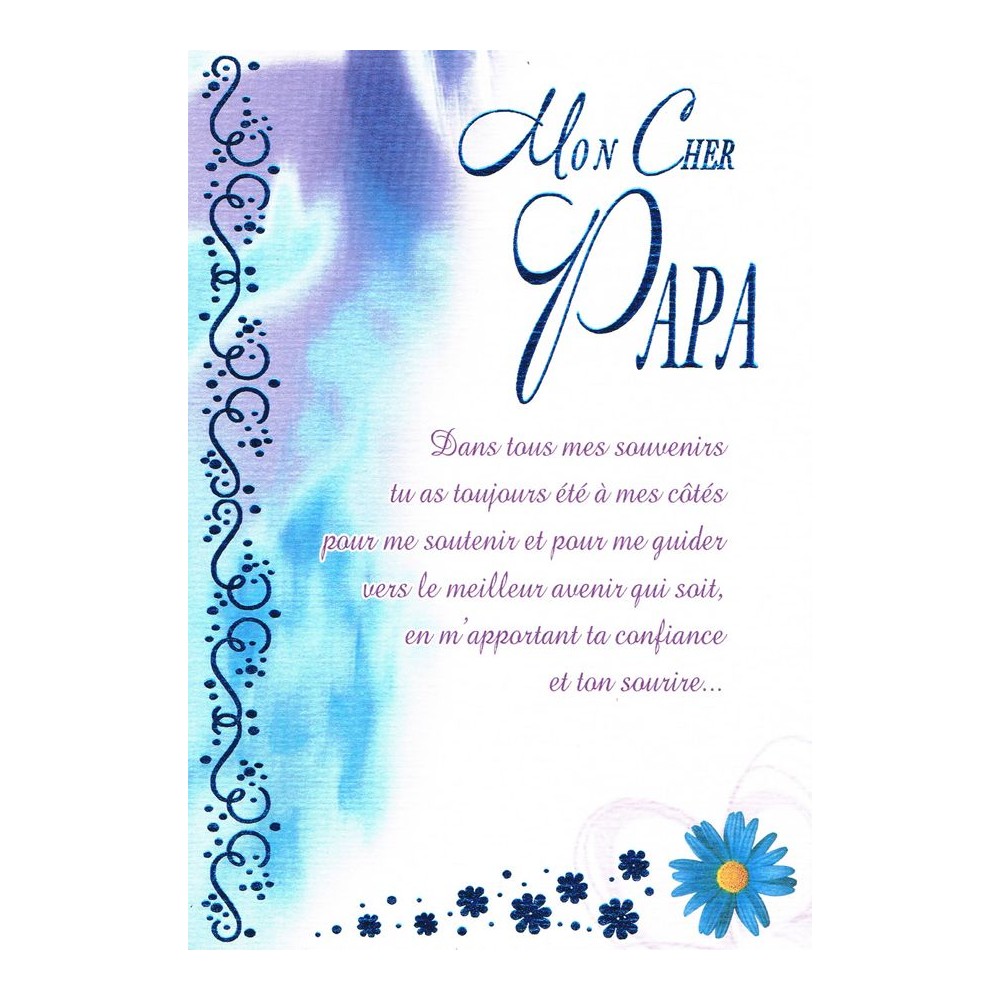 Carte mon cher papa