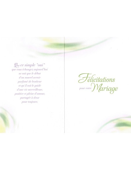 Carte heureux mariage