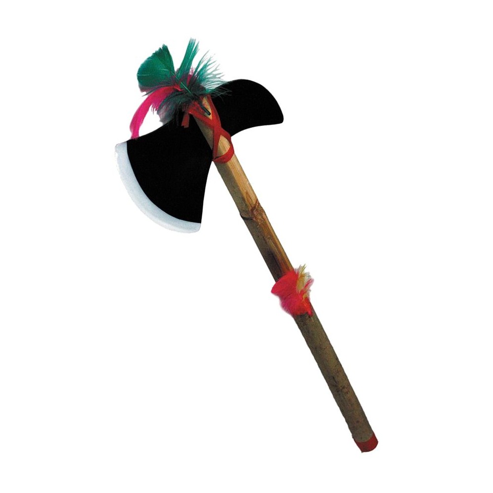 Hache d'indien avec plumes