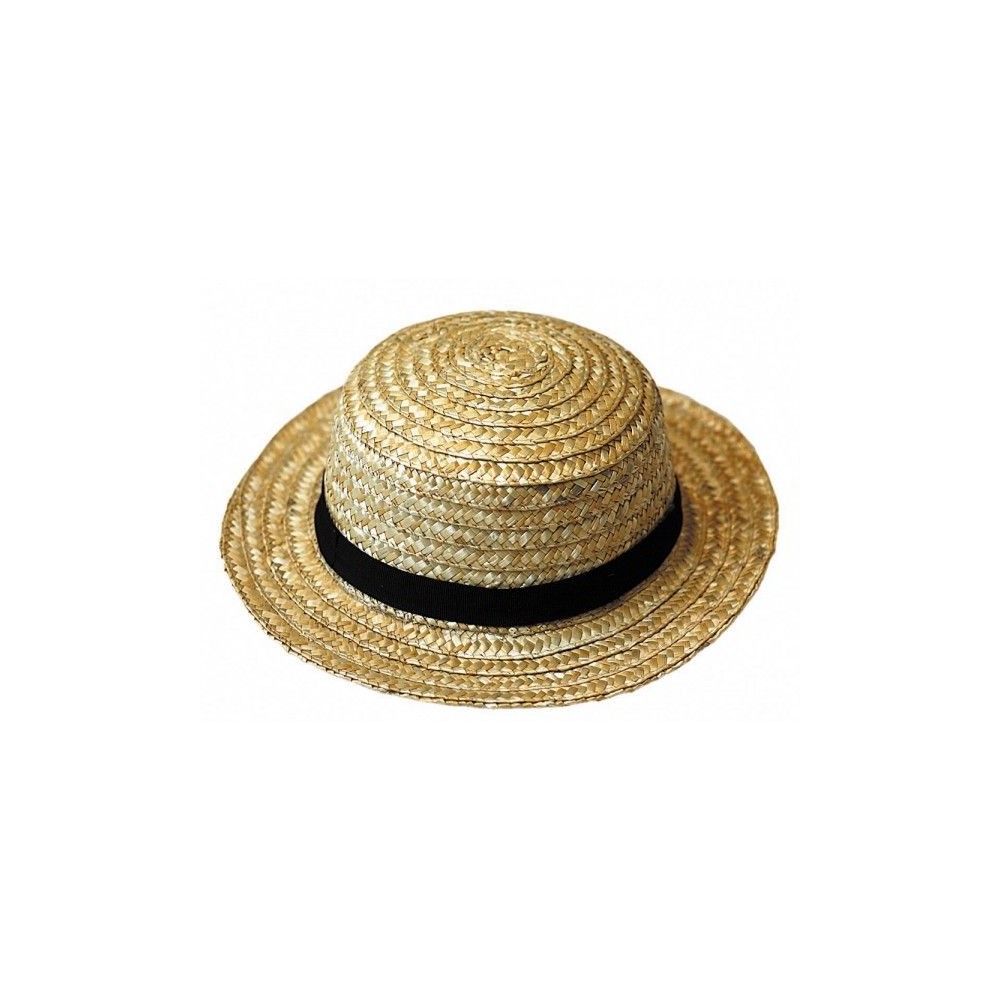 Canotier avec ruban noir
