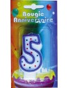 Bougie chiffre 5