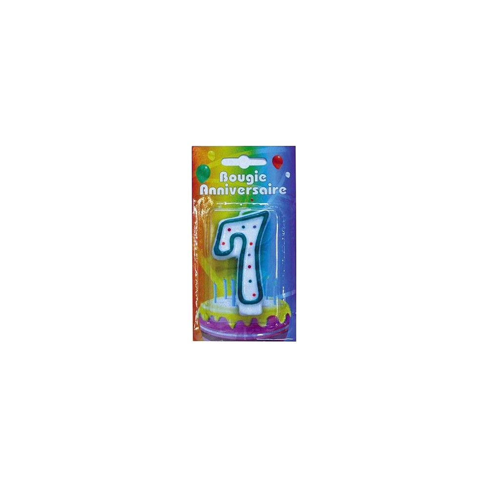 Bougie chiffre 7