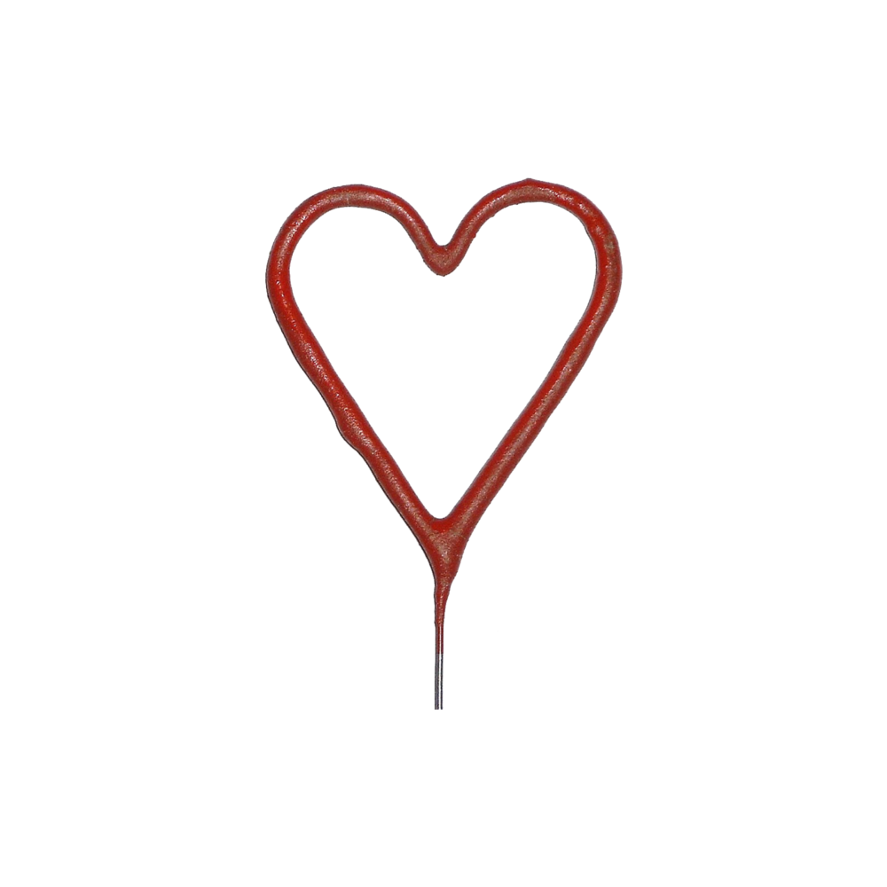 Cierge magique coeur rouge