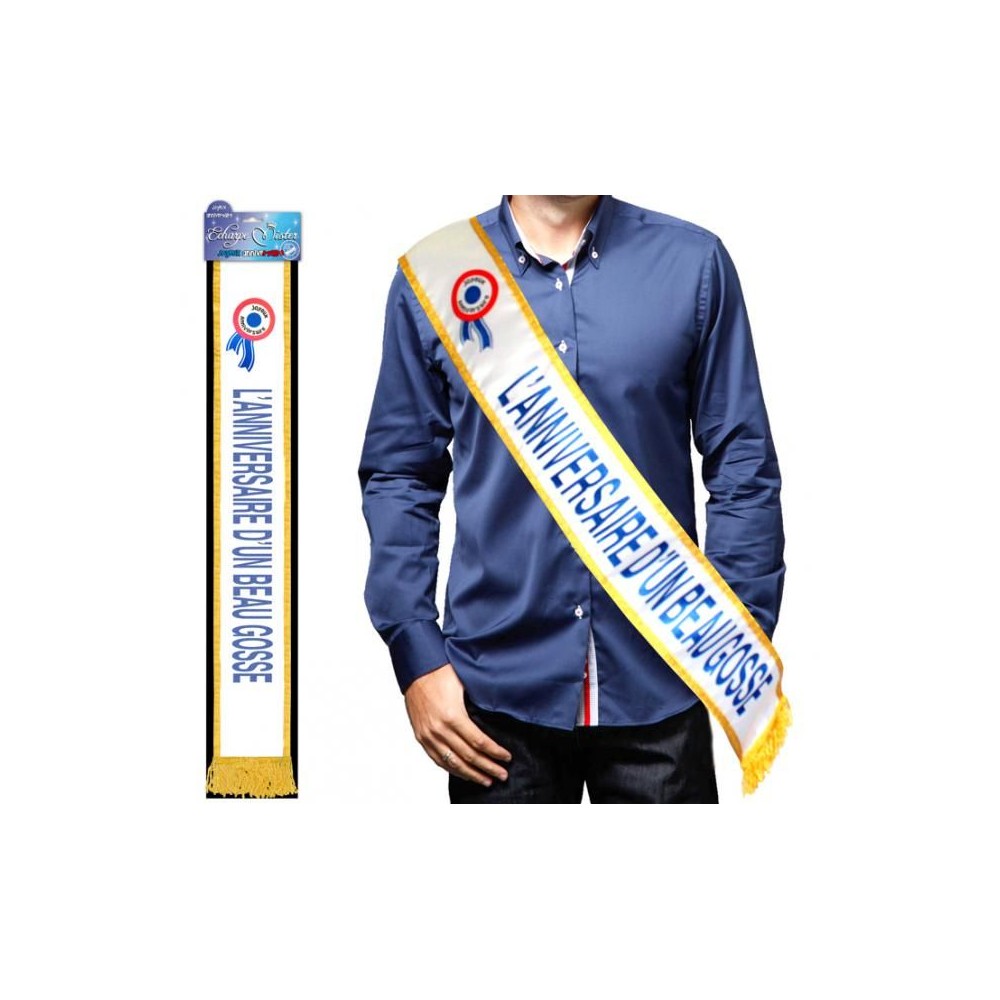Echarpe "L'anniversaire d'un beau gosse"