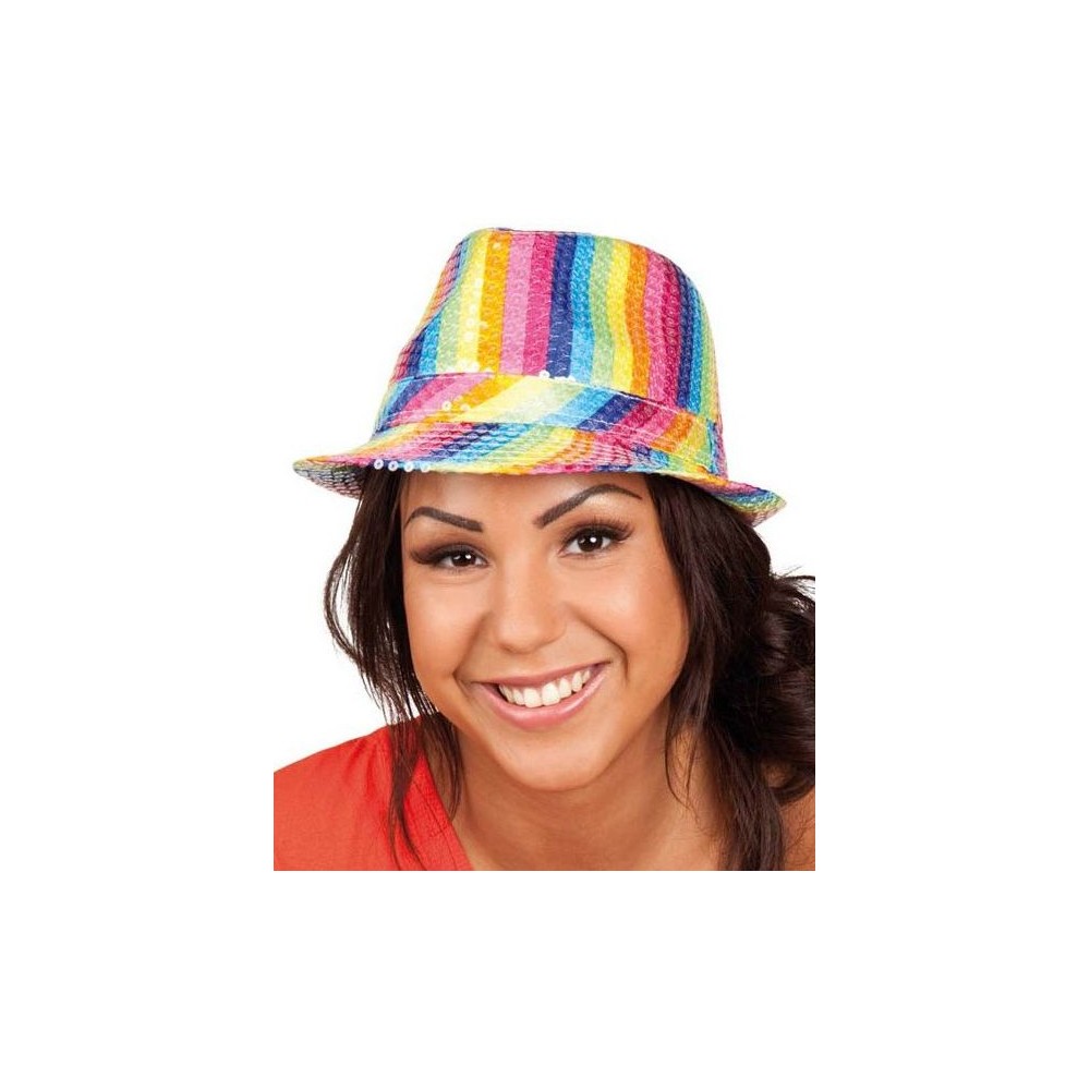 Chapeau multicolore rainbow